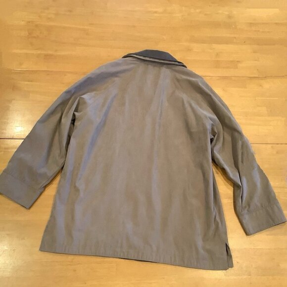 London Fog Womens Coat Sz Petite Large Khaki Brown Tan All Weather Zip Up - Picture 9 of 10